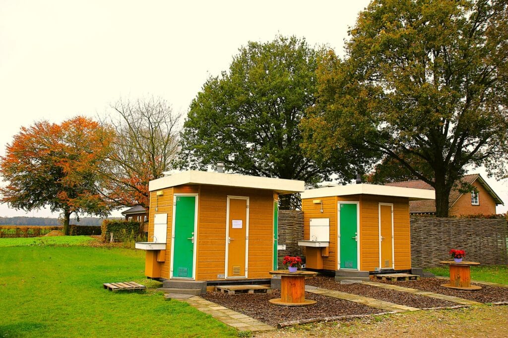 sanitaire voorzieningen camperplaats Leudal